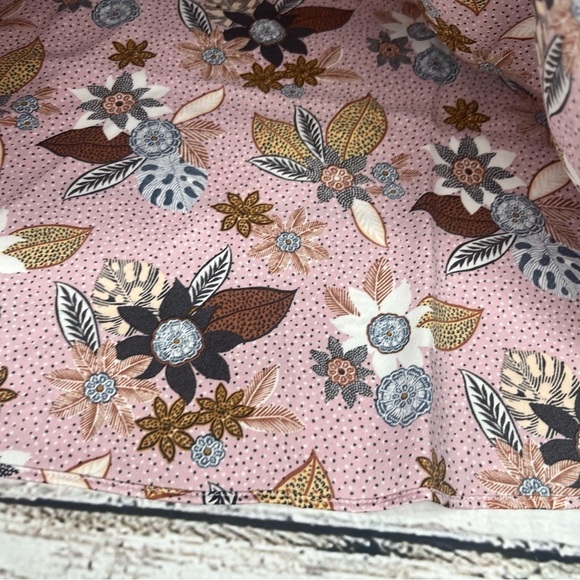 NWT Loft Pink Floral Print Fluted Midi Skirt Size 4 - Picture 8 of 12